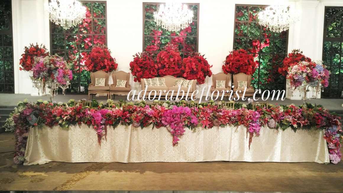 Bridal table arrangment