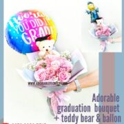 Wrapping bouquet & balloon