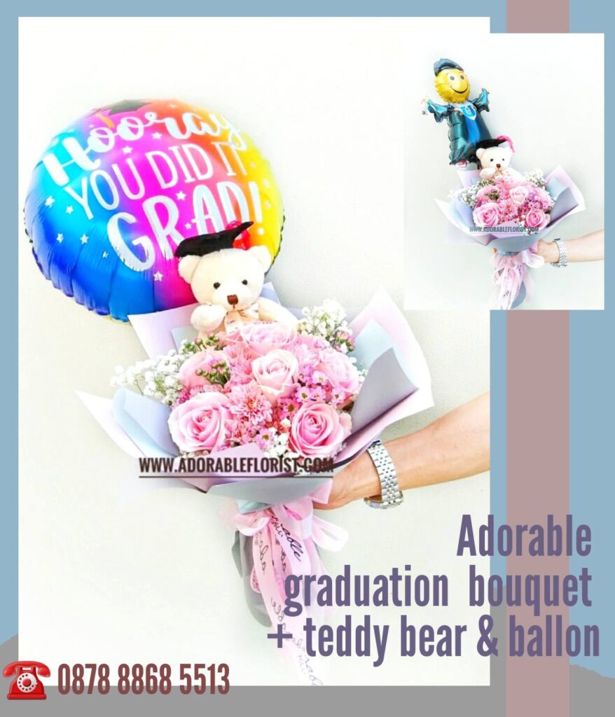 Wrapping bouquet & balloon
