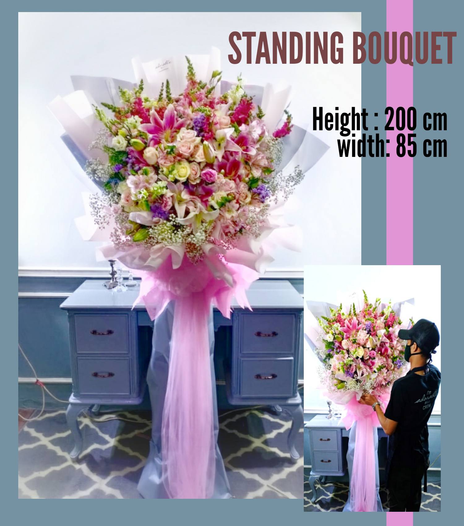 Jual Rangkaian Bunga Standing Flower untuk Keperluan Acara Adorable
