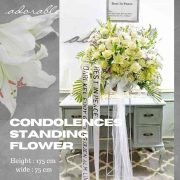 condolences standing flower standee 001