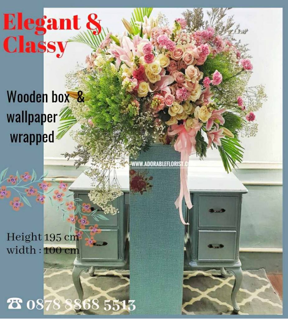 standing flower standee 032