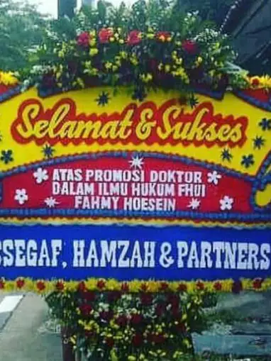 karangan bunga ucapan happy wedding