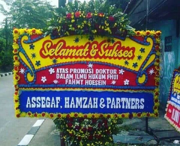 karangan bunga ucapan happy wedding