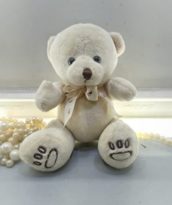 Boneka Teddy Bear off white  - 7 inch