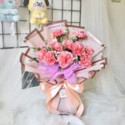 hadiah buket carnation bunga anyelir